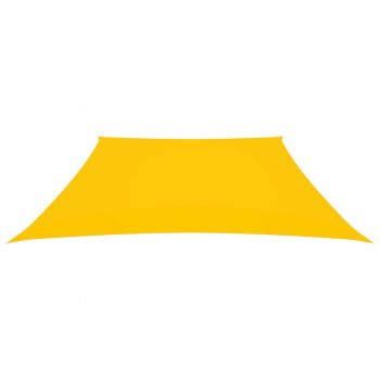 vidaXL Parasolar, galben, 2/4x3 m, țesătură oxford, trapez