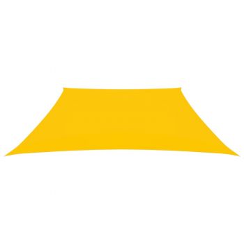 vidaXL Parasolar, galben, 3/4x3 m, țesătură oxford, trapez