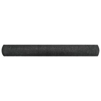 vidaXL Plasă protecție intimitate, negru, 1x10 m, HDPE, 195 g/m²