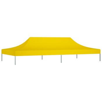 vidaXL Acoperiș pentru cort de petrecere, galben, 6 x 3 m, 270 g/m²