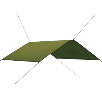 vidaXL Prelată de exterior, verde, 4x4 m