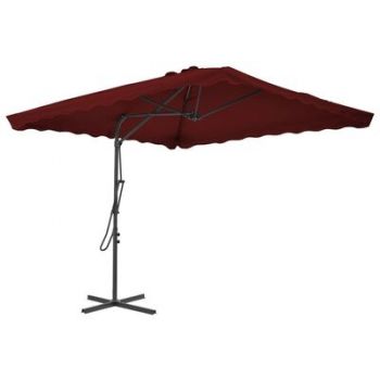 Umbrela de soare suspendata, Ella Bordeaux, L250xl250xH230 cm