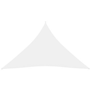 vidaXL Parasolar, alb, 4x5x5 m, țesătură oxford, triunghiular
