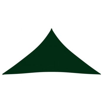 vidaXL Parasolar, verde închis, 4x5x5 m, țesătură oxford, triunghiular