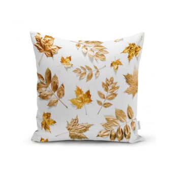 Față de pernă Minimalist Cushion Covers Golden Leaf, 42 x 42 cm