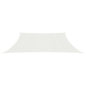 vidaXL Pânză parasolar, alb, 4/5x3 m, HDPE, 160 g/m²