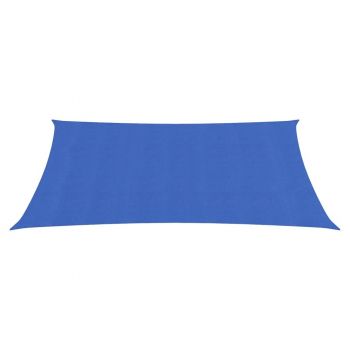vidaXL Pânză parasolar, albastru, 2x4 m, HDPE, 160 g/m²