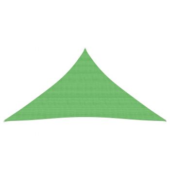 vidaXL Pânză parasolar, verde deschis, 4x5x5 m, HDPE, 160 g/m²