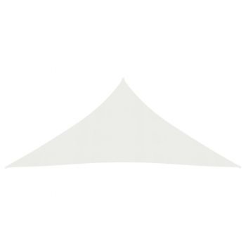 vidaXL Pânză parasolar, alb, 4x5x5 m, HDPE, 160 g/m²