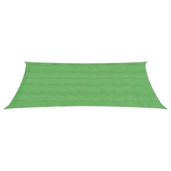 vidaXL Pânză parasolar, verde deschis, 2x4,5 m, HDPE, 160 g/m²
