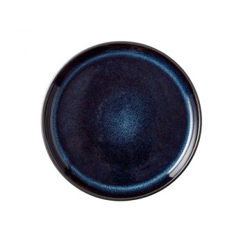 Farfurie din gresie Bitz Mensa, ø 17 cm, albastru închis