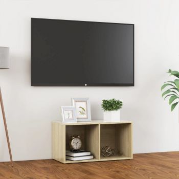 vidaXL Comodă TV, stejar Sonoma, 72x35x36,5 cm, PAL