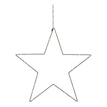Decorațiune luminoasă suspendată de Crăciun Markslöjd Alpha Star, înălțime 30 cm, negru