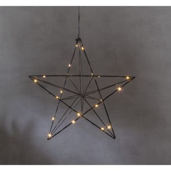 Decorațiune suspendată cu LED pentru Crăciun Star Trading Line, înălțime 36 cm