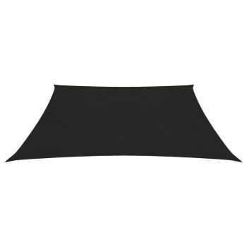 vidaXL Pânză parasolar, negru, 2,5 x 3 m, HDPE, 160 g/m²