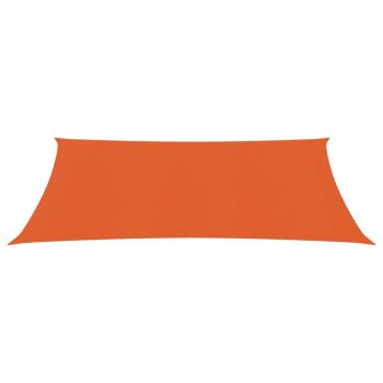 vidaXL Pânză parasolar, portocaliu, 2,5x4 m, HDPE, 160 g/m²