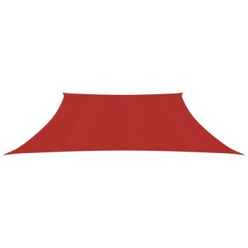 vidaXL Pânză parasolar, roșu, 3/4x2 m, HDPE, 160 g/m²