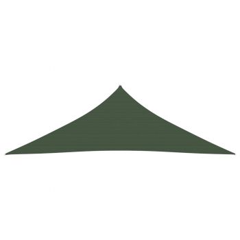 vidaXL Pânză parasolar, verde închis, 5x5x6 m, 160 g/m², HDPE
