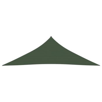 vidaXL Pânză parasolar, verde închis, 4x4x5,8 m, HDPE, 160 g/m²