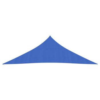 vidaXL Pânză parasolar, albastru, 3,5x3,5x4,9 m, HDPE, 160 g/m²