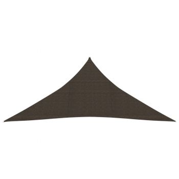 vidaXL Pânză parasolar, maro, 4,5x4,5x4,5 m, HDPE, 160 g/m²