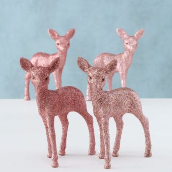 Set 2 figurine din plastic Nelle Roz, Modele Asortate, L13xl4xH15 cm