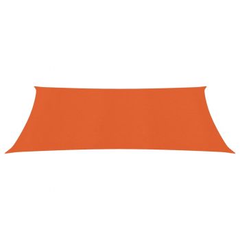 vidaXL Pânză parasolar, portocaliu, 3,5x4,5 m, HDPE, 160 g/m²