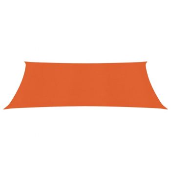 vidaXL Pânză parasolar, portocaliu, 2x4,5 m, HDPE, 160 g/m²