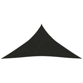 vidaXL Pânză parasolar, negru, 3,6x3,6x3,6 m, HDPE, 160 g/m²