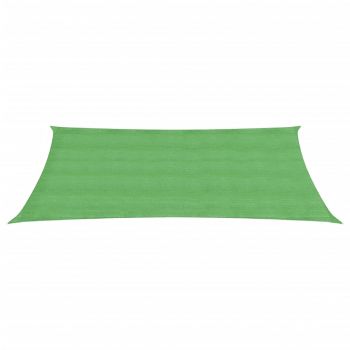 vidaXL Pânză parasolar, verde deschis, 2x5 m , HDPE, 160 g/m²