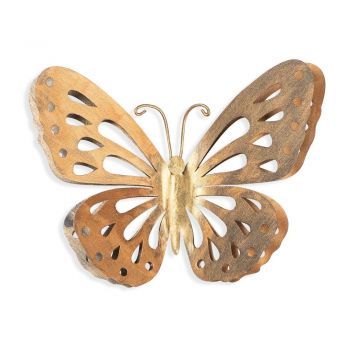 Decorațiune de perete Wallity Butterfly, auriu ieftina