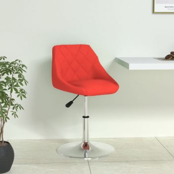 vidaXL Scaun de birou, roșu, piele ecologică