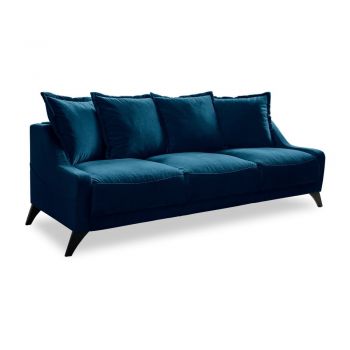 Canapea din catifea Miuform Royal Rose, albastru marin