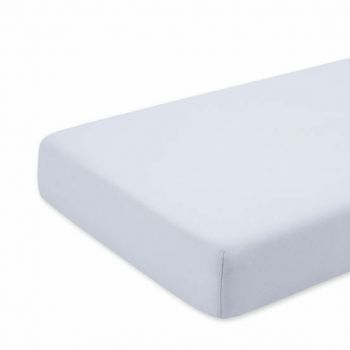 Cearceaf alb KidsDecor cu elastic din bumbac 63 x 127 cm ieftina