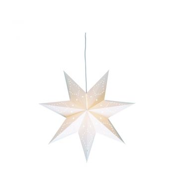 Decorațiune luminoasă albă ø 75 cm cu model de Crăciun Saturnus – Markslöjd