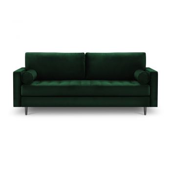Canapea din catifea Milo Casa Santo, 219 cm, verde