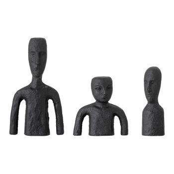 Set 3 statuete din metal Bloomingville Rhea, înălțime 14,5 cm