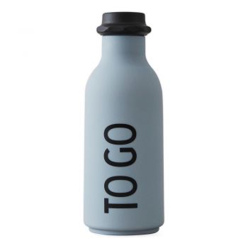 Sticlă pentru apă Design Letters To Go, 500 ml, albastru