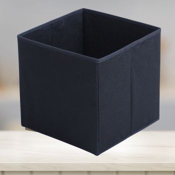 Cutie depozitare pliabila tip cub-negru