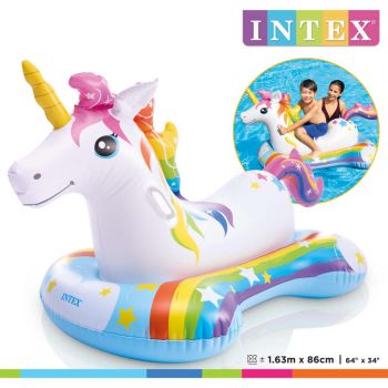 Intex Jucărie de piscină unicorn ride-on, 163x86 cm