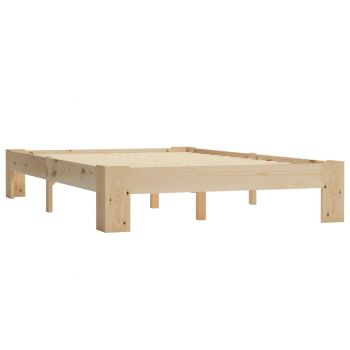 vidaXL Cadru de pat, 120 x 200 cm, lemn masiv de pin
