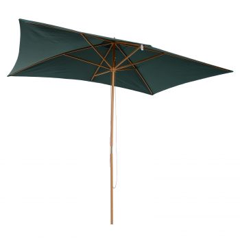 Umbrela din Lemn Outsunny pentru Gradina 2X3M Verde | Aosom RO