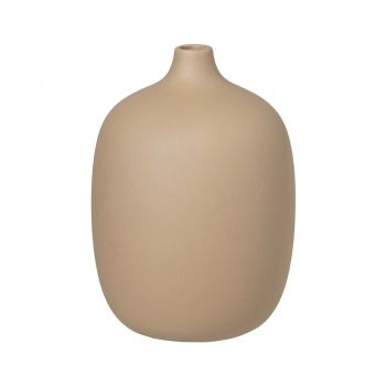 Vază din ceramică Blomus Ceola, înălțime 18,5 cm, bej