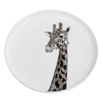 Farfurie din porțelan Maxwell & Williams Marini Ferlazzo Giraffe, ø 20 cm, alb