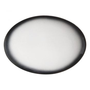 Farfurie ovală din ceramică Maxwell & Williams Caviar, 30 x 22 cm, alb - negru ieftin