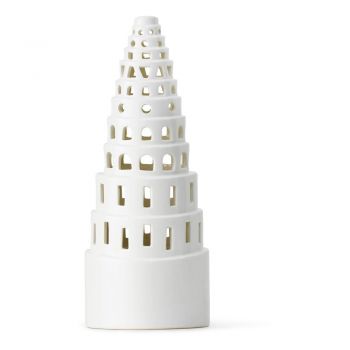 Sfeșnic de Crăciun din ceramică Kähler Design Lighthouse, ø 9 cm, alb