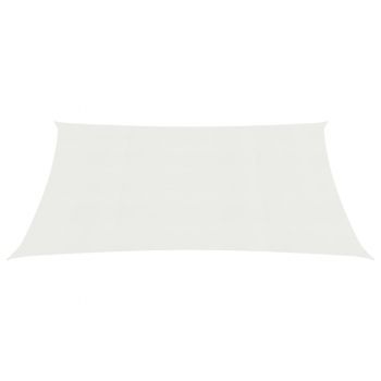 vidaXL Pânză parasolar, alb, 4 x 5 m, HDPE, 160 g/m²