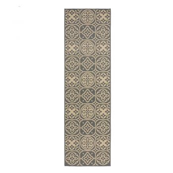 Covor de exterior Flair Rugs Tile, 66 x 230 cm, gri