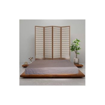Set 2 bucati Cearsaf de pat cu elastic 100% bumbac - Ranforce - 90x200+20 cm ieftina