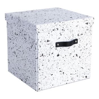 Cutie de depozitare Bigso Box of Sweden Logan, negru-alb ieftina